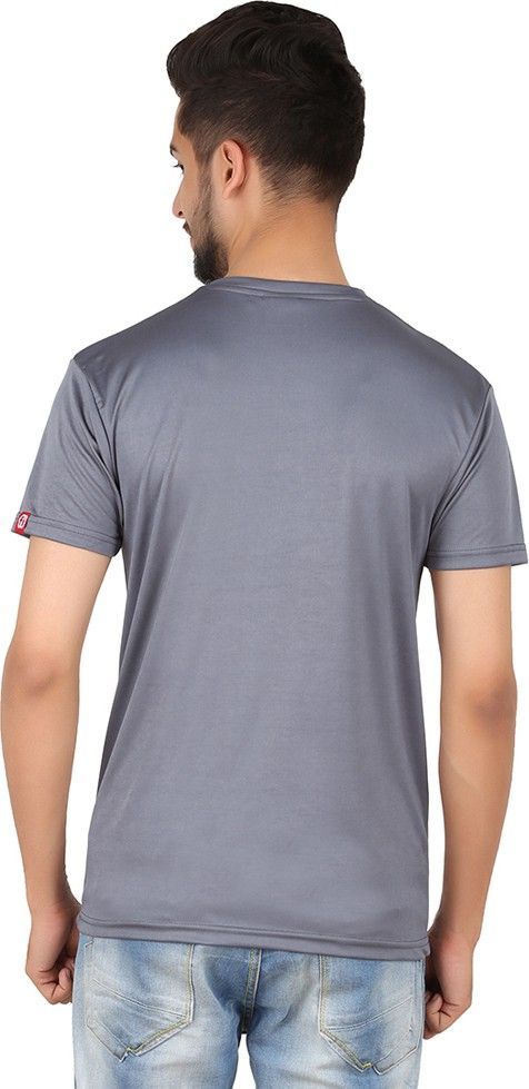 Fanideaz Printed Men's Round Neck Grey T-Shirt thumbnail 3