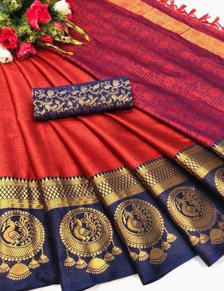Khoobee Silk Self Design, Embroidered Blouse Material