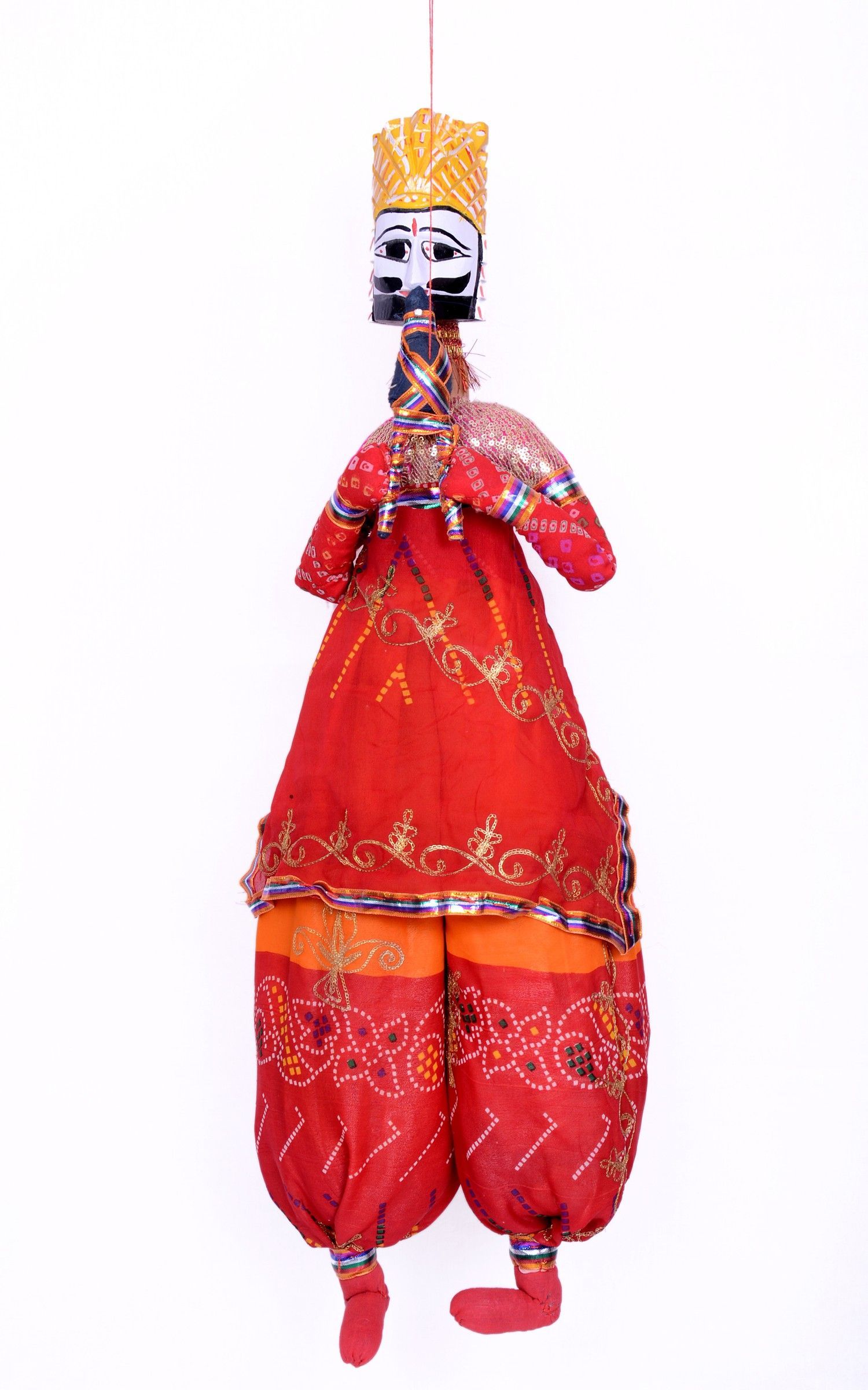 Ona'S Rajasthani Puppet Showpiece  -  56 cm thumbnail 2